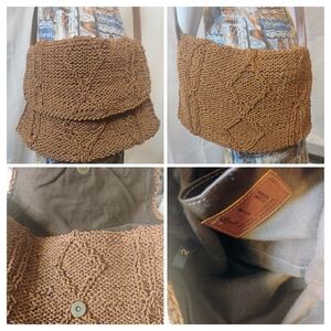 CEM Vintage woven leather handbag